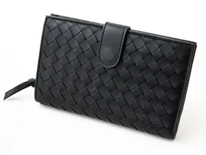 ボッテガヴェネタ BOTTEGAVENETA 二つ折長財布 121060V0013-1000 ブラック