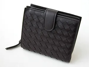 ボッテガヴェネタ BOTTEGAVENETA ホック付き二つ折財布 121059V0013-2040 ダークブラウン