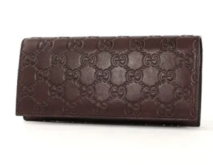 グッチ グッチスーパーコピーシマ 長財布 ダークブラウン カーフレザー 233154A0V1R2019