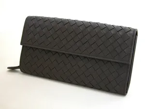 ボッテガヴェネタ ファスナー付き長財布 150509V0013-2040 ダークブラウン