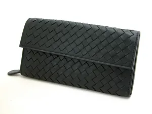 ボッテガヴェネタ ファスナー付き長財布 150509V0013-1000 ブラック