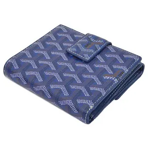 ゴヤール 財布 二つ折り Ｗホック ブルー GOYARD-31