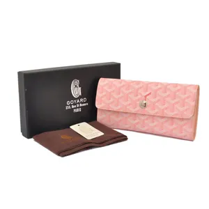 ゴヤール 長財布 三つ折り ホック ライトピンク GOYARD-09