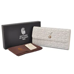 ゴヤール 長財布 三つ折り ホック ホワイト GOYARD-10