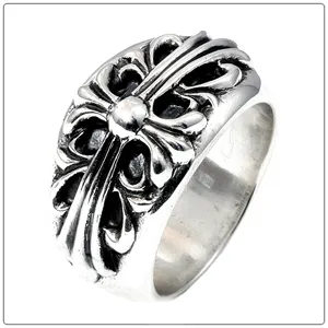 クロムハーツ リング/指輪（Chrome Hearts）フローラルクロス?リング CR16
