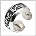 クロムハーツ リング/指輪（Chrome Hearts）スクロールラベル?リング/スモール CR46
