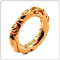 クロムハーツ リング/指輪（Chrome Hearts）スクロールバンド?リング/22Kゴールド CR4K22