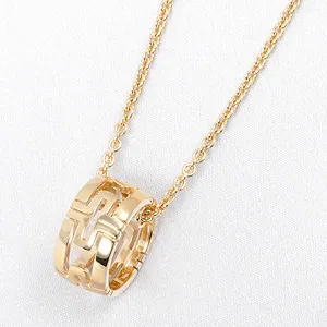 ブルガリ パレンテシ オープンワーク ペンダントネックレス CL854268