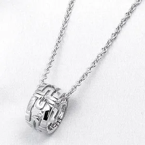 ブルガリ パレンテシ オープンワーク ペンダントネックレス CL854243