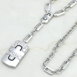 ブルガリ ニューパレンテシ デミパヴェダイヤ ネックレス CL853756
