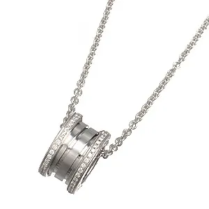 ブルガリ ビーゼロワン サイド ダイヤ ペンダントネックレス CL857027