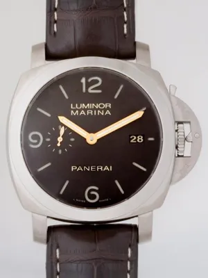 パネライ ルミノールマリーナ1950 3DAYS PAM00351 44mm シースルーバック ブラウン