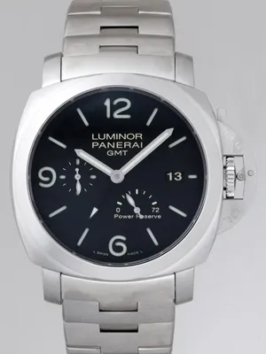 パネライ ルミノール1950 GMT 3Days PAM00347 44mm ブラック 自動巻
