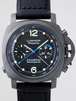 パネライ ルミノール1950 PAM00332 レガッタラトラパンテDLC クロノグラフ 44mm ブラック