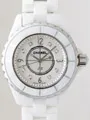 シャネル j12 H2422 33mm ホワイトセラミックブレス 8Ｐダイヤ 文字盤シェル ホワイト