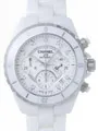 シャネル j12 H2009 41mm クロノグラフ 9Pダイヤ ホワイトセラミックブレス ホワイト