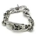 クロムハーツID Dagger Fancy Chain Bracelet Cross Clip chb54