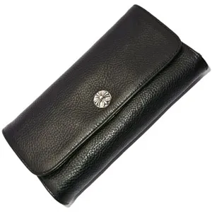 クロムハーツ REC F #2/White Plain Leather ホワイトプレーンレザーウォレット ラウンドジップ chw44