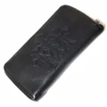 クロムハーツ REC F ZIP #2 ウォレット/ブラックレザー?3クロスパッチ 財布 cho13