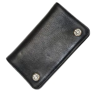 クロムハーツ 1 ZIP BK Heavy Leather /BS Fleur Buttons chw13