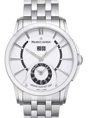 モーリスラクロア ポントス グランギシェ GMT PT6208-SS002-130 シルバー