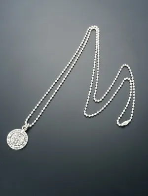 クロムハーツ CHARM ANGEL MEDAL SLV-OPT FUCK YOU シルバーネックレス CHC-032FU