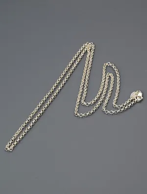 クロムハーツ Roll Cahin 24-SLV シルバーネックレス CHN-31-24