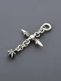 クロムハーツ CHARM ROLY CROSS/SLV シルバーネックレス CHC-020