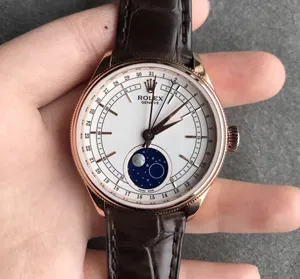 RXW製 ロレックス チェリーニ39mm ムーンフェイズ Ref.m50535-0002 ホワイト