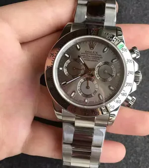 JF製 ロレックス デイトナ40mm Ref.116509 スチールブラックインダイヤル