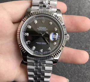 NOOB製 ロレックス デイトジャスト41mm Ref.126334G ダークロジウム10Pダイヤ