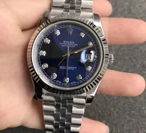 NOOB製 ロレックス デイトジャスト41mm Ref.126334G ブルー10Pダイヤ