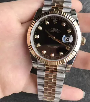 NOOB製 ロレックス デイトジャスト41mm Ref.126231G ブラック10Pダイヤ
