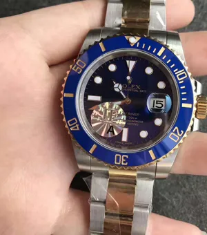 JF製超A品 ロレックス PVDサブマリーナ40mm Ref.116619LB ブルー/ゴールド