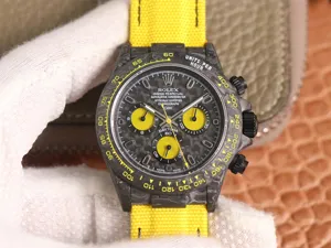 ロレックス デイトナ WWFの工場製品 RX-158 Cal.7750 ムーブメント搭載 カーボン メンズ 自動巻き