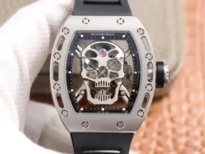 リシャールミル JBの工場製品 RM52-01 Skull Titanium 手巻き チタン ラバー