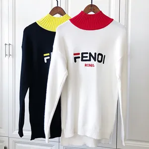 明日花キララ着用 FENDI フェンディ × FILA (フィラ) Split セーター AW18 FD013