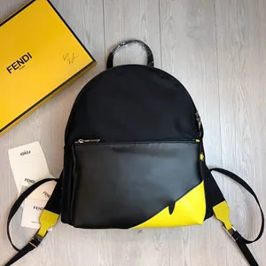 FENDI フェンディブラックナイロン バックパック リュック FD078