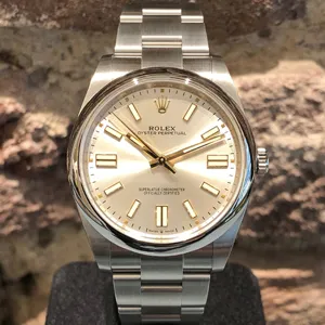 NOOB制ロレックス Rolexオイスター パーペチュアル 41mm 124300 シルバー