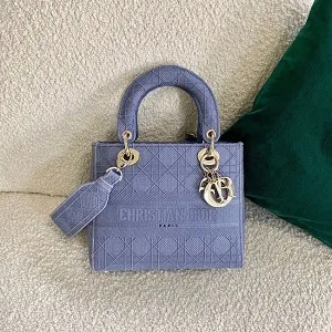 ディオール LADY D-LITE ミディアムバッグ M0565JREY_M988