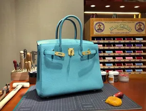 エルメス birkin 25/30cm Atoll Macaron togo皮質 HMB119!