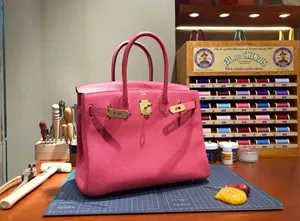 エルメス birkin 25/30cm Rose lipsur togo皮質 HMB120!