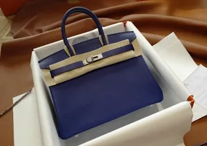 エルメス birkin 30cm blue paradis Togo皮質 HMB145!