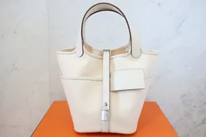 エルメス HERMES ピコタンカーゴpmサイズ エクリュ×ナタ HM-019