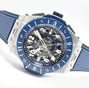 ウブロ　ビッグバン  ウニコ GMT チタニウム　ブルーセラミック 471.NL.7112.RX