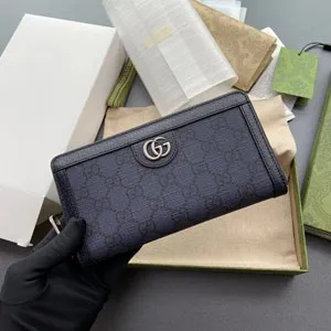 GUCCI / グッチ オフィディア GG ジップアラウンドウォレット ブルー（706844 UULBN 4055）