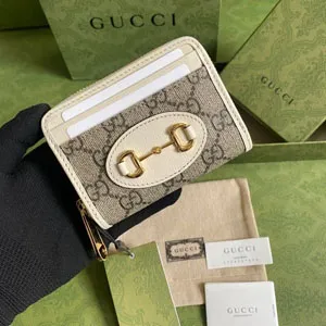 GUCCI〔グッチ ホースビット 1955〕カードケース ホワイト（658549 92TCG 9761）