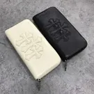 クロムハーツ/ウォレット レックFジップ#2?レックFジップ?3セメタリー?ホワイト?ヘビーレザー CHQ010