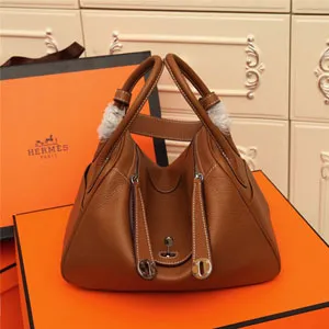 エルメス  Lindy 26（リンディ）ショルダー バッグ ブラウン（H073428）