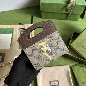 グッチ GUCCI 701066 GUCCI＆ばなにゃ ハンドバッグ ミニ財布 25.5×10.5X2CM